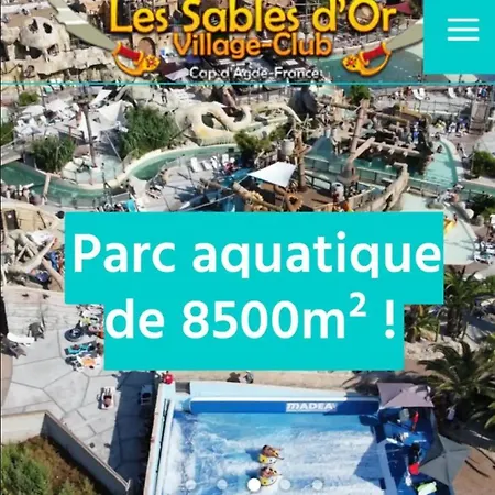 Mobil-home Au Familial 4 Etoiles Les Sables D'or Кемпинг Агд