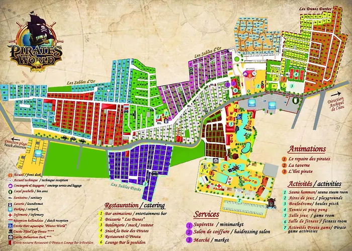 Mobil-home Au Familial 4 Etoiles Les Sables D'or キャンプ場 *